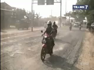 Perbaikan Jalan Pantura Ganggu Proses Belajar Mengajar