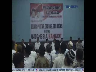 Ratusan Warga Pademangan Deklarasi Dukungan Pada Prabowo-Hatta