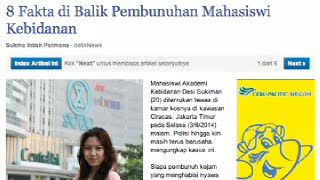Pembunuh Mahasiswi Kebidanan Ditangkap