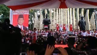 Di Monumen Proklamasi, Prabowo Singgung Soal Kudeta