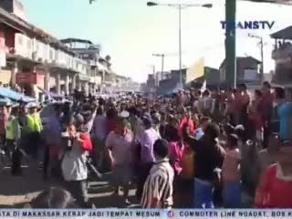 Jokowi Kunjungi Korban Erupsi Gunung Sinabung