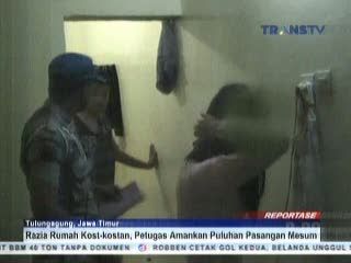 Puluhan Pasangan Mesum Terjaring Razia di Kamar Kos