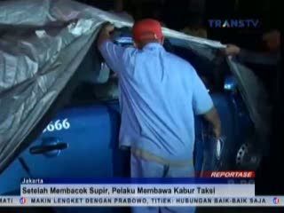 Sopir Taksi Alami Luka Parah Setelah Dibacok Penumpangnya