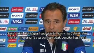 Jelang Italia vs Uruguay, Prandelli Yakin Menang