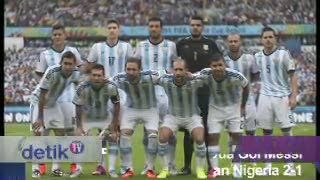 Babak Pertama, Dua Gol Messi Taklukkan Nigeria 2-1