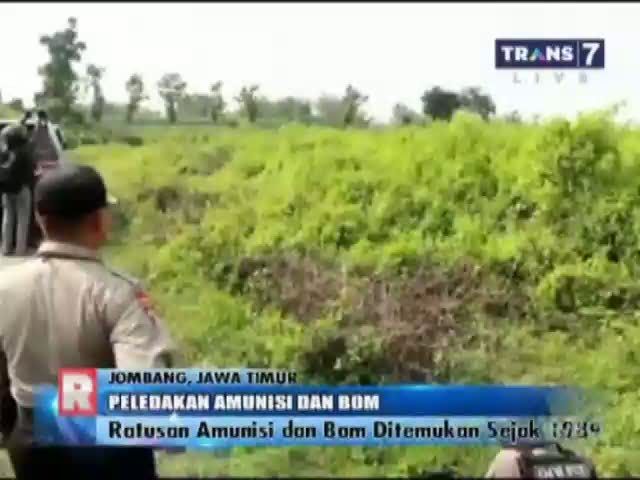 Amunisi Sisa Perang Dunia Diledakkan