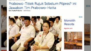 Ditanya Rencana Rujuk dengan Titiek, Prabowo Hanya Tersenyum