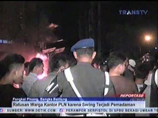 Sering Terjadi Pemadaman, Ratusan Warga Serbu Kantor PLN