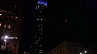 Gedung Empire State Sambut Kemenangan Argentina