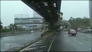 Topan Rammasun Lumpuhkan Aktivitas Kota Manila 