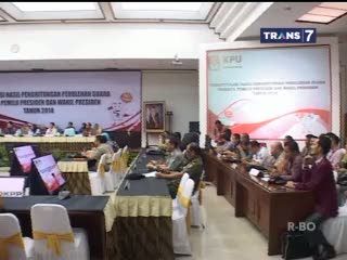 Rekapituasi Suara, KPU Gelar Sidang Pleno
