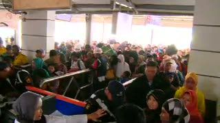 Stasiun Senen Mulai Dipadati Pemudik