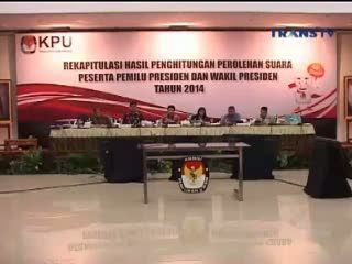 Rekapitulasi Suara di KPU Baru Sahkan 29 Provinsi