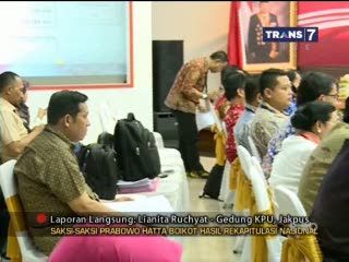 Penghitungan Suara Terus Berlangsung Meski Saksi Prabowo Walk Out