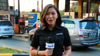 Menjelang Sore, Gerbang Tol Cikampek Terpantau Lancar