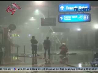 Terminal 2F Bandara Soekarno-Hatta Terbakar