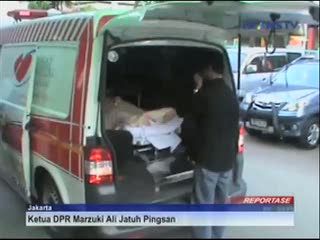 Ketua DPR Marzuki Ali Jatuh Pingsan