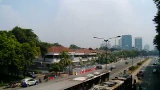 Bus Transjakarta Terbakar di Halte Al-Azhar
