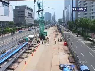 Proyek MRT Memasuki Tahap Pengecoran Dinding Bawah Tanah