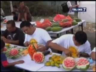Unik, Seni Mengukir Buah-buahan