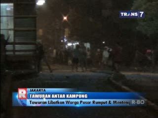Tawuran Antar Kampung di Manggarai, Halte Transj Rusak