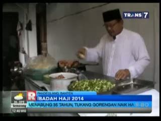 Menabung 35 Tahun, Tukang Gorengan Naik Haji