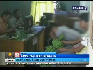 Demi Rp 15 Ribu, Dua ABG Curi Pisang