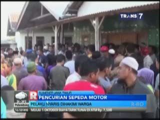 Pelaku Curanmor Nyaris Dihakimi Warga