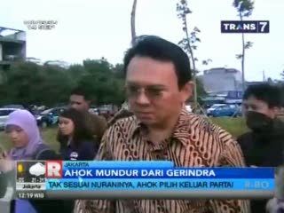 Ahok Siap Mundur dari Gerindra