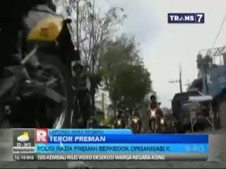 Polisi Razia Preman Berkedok Organisasi Kepemudaan