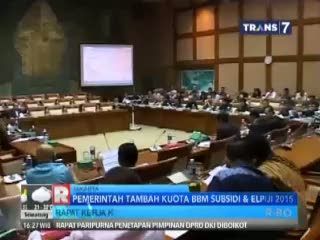 Pemerintah Tambah Kuota BBM Subsidi dan Elpiji 2015