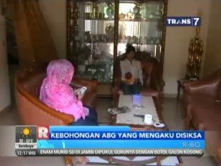 Kebohongan ABG yang Mengaku Disiksa