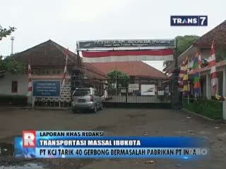 PT KCJ Tarik 40 Gerbong Bermasalah Buatan PT INKA