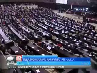 RUU Pilkada Siap Masuk Paripurna