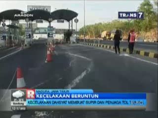 Kecelakaan Dahsyat di Suramadu Membuat Sopir dan Penjaga Tol Trauma