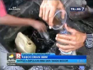 Tangki BBM Milik Hotel Bocor, Warga Malah Berebut Mengumpulkan Solar