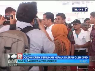 Jokowi Kritik Pemilihan Kepala Daerah oleh DPRD