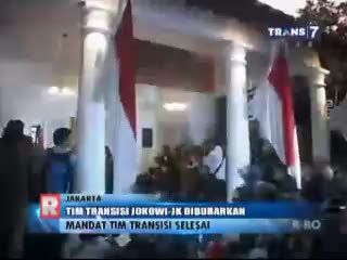 Tim Transisi Jokowi-JK Dibubarkan