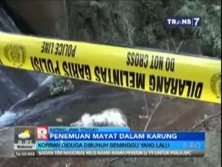 Penemuan Mayat dalam Karung, Identitas Korban Masih Misterius