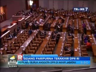 Perilaku Buruk Anggota DPR di Akhir Jabatan