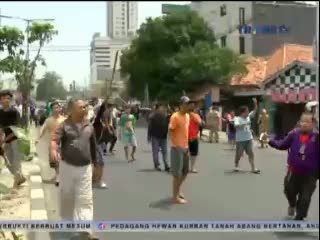Ricuh, Penertiban Pedagang Kambing di Tanah Abang