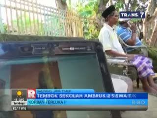 Dua Siswa SD Tewas Tertimpa Pagar Ambruk