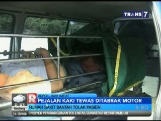 Pejalan Kaki Tewas Ditabrak Motor