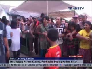 Ricuh Pembagian Daging Kurban