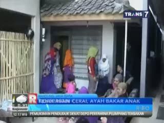 Tak Ingin Cerai, Ayah Bakar Anak