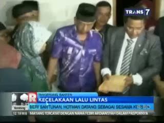 Beri Santunan Hotman Datang Sebagai Sesama Korban