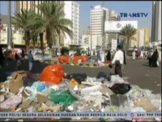 Usai Ibadah Haji, Jalanan Menjadi Tempat Sampah Raksasa