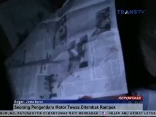 Seorang Pengendara Motor Tewas Ditembak Rampok