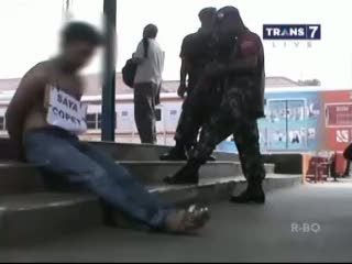 Tertangkap Tangan, Pencopet Dipajang