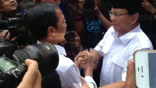 Bertemu Jokowi, Prabowo Ucapkan Selamat